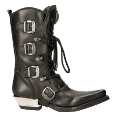 NEW ROCK - M-7993-S1 Western Style Biker Boots