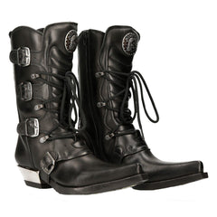 NEW ROCK - M-7993-S1 Western Style Biker Boots