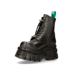 Vegan NEW ROCK - TANKMILI083-VS2 Vegan Leather Military Style Tower Boots