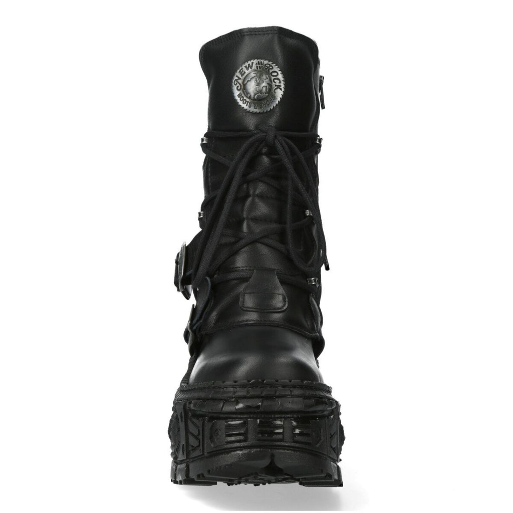 NEW ROCK -  WALL373-S5 Chunky Platform Gothic Boots