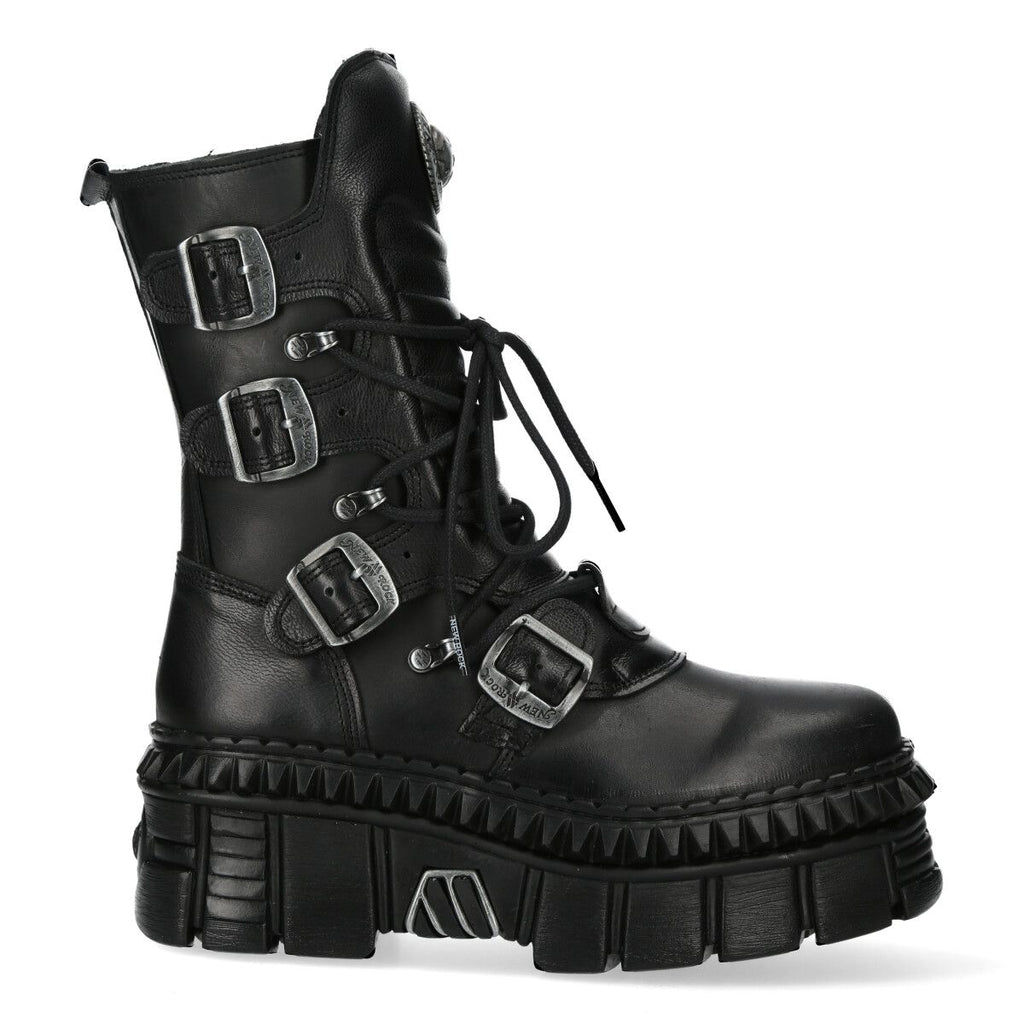 NEW ROCK -  WALL373-S6 Chunky Platform Gothic Boots