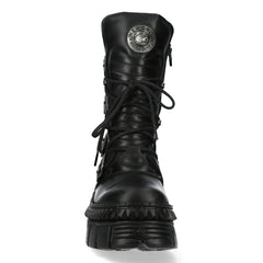 NEW ROCK -  WALL373-S6 Chunky Platform Gothic Boots