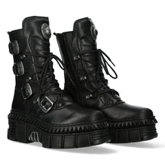 NEW ROCK -  WALL373-S6 Chunky Platform Gothic Boots