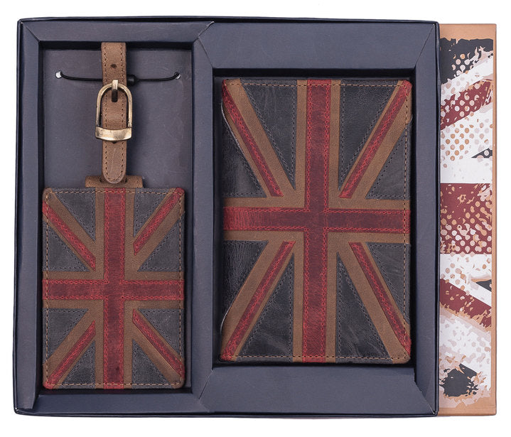 Mala - Union Jack Gift Set with Passport and Luggage Tag