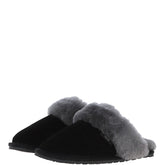 Ladies Black Sheepskin Classic Slip On - Pippa
