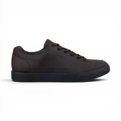 Ecco - Mocha Brown Leather Waterproof Sneakers: Soft 10