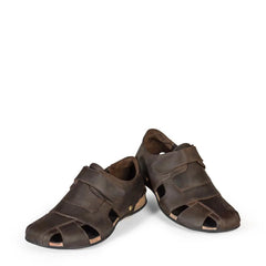 Panama Jack - Men's Fletcher Dark Brown Leather Basic C1 Sandals