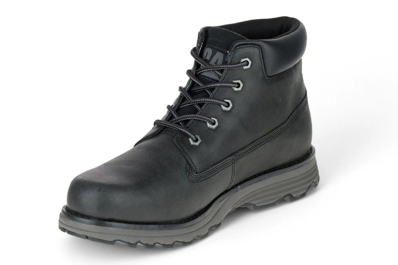 Caterpillar - Men's Founder Black Leather Boots