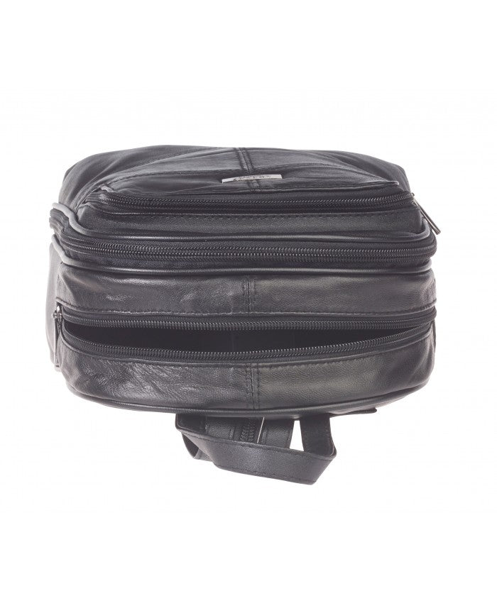 Black Sheep Nappa Triple Compartment Medium Backpack