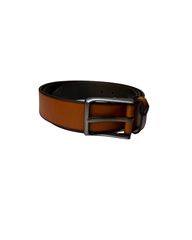 Mens Cognac Leather Belt