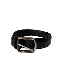 Mens Navy Leather Belt