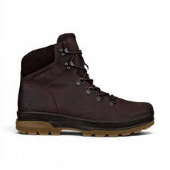 Ecco - Men's Coffee Brown Leather Waterproof Hiking Boots: Rugged Track 25