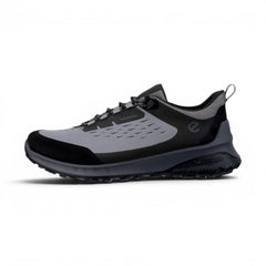 Ecco - Men's Steel Grey Leather Waterproof Casual Shoes: ULT-TRN