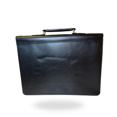 Lombard Leather Briefcase & Laptop Bag Black