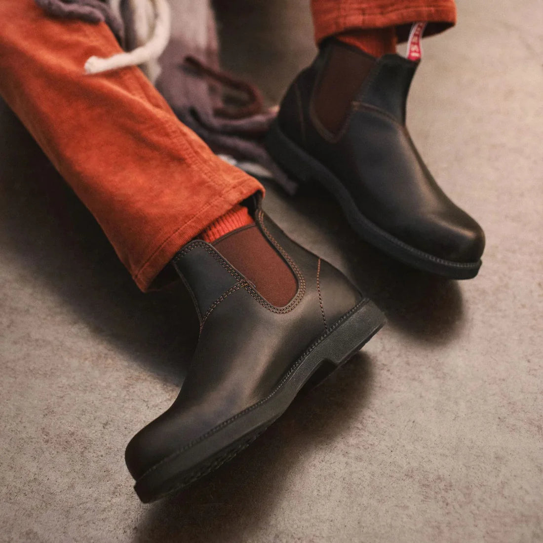 Rossi - 607 Booma Dark Brown Leather Chelsea Boots