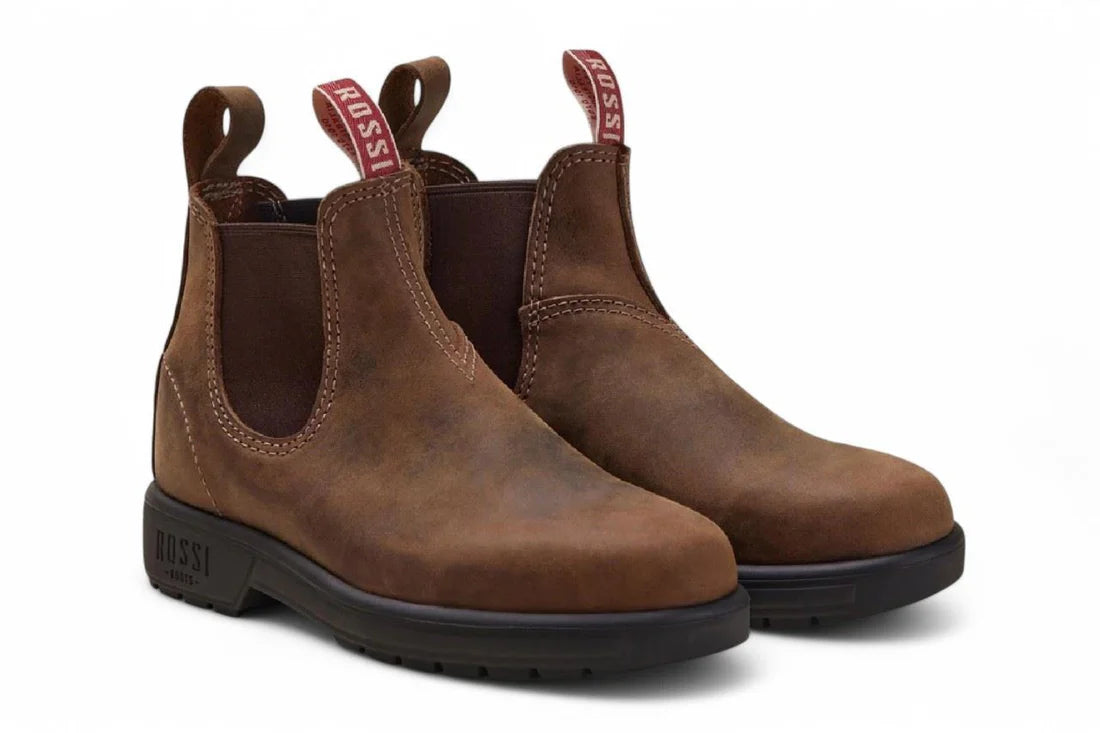 Rossi - 303 Endura Tan Brown Leather Chelsea Boots