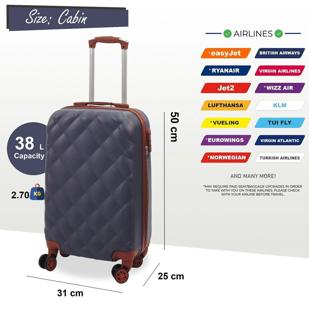 Courtland Cabin Hard Shell Grey Suitcase