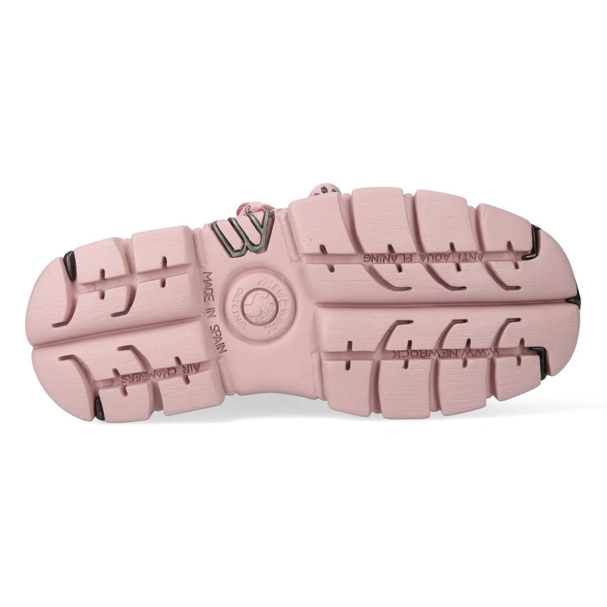NEW ROCK - M-106-C153 Pink Leather Tower Boots