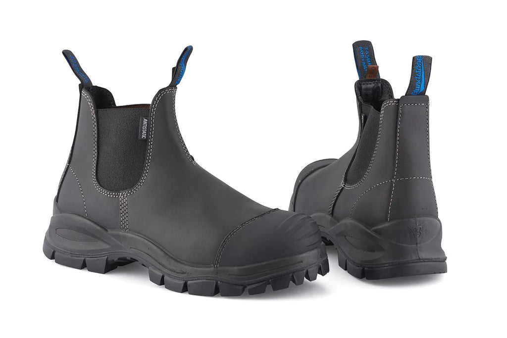 Blundstone - 910 Black Steel Toe Capped Leather Chelsea Boots