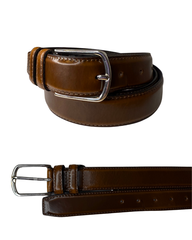 Mens Tan Leather Belt