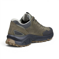 Ecco - Men's Olive Green Leather Waterproof Casual Shoes: Receptor XP