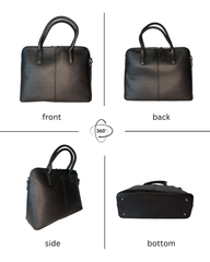 Womens Black Shoulder Bag Ladies & Carry Handle