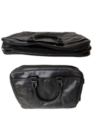 Leather Laptop Briefcase, Multiple Compartments