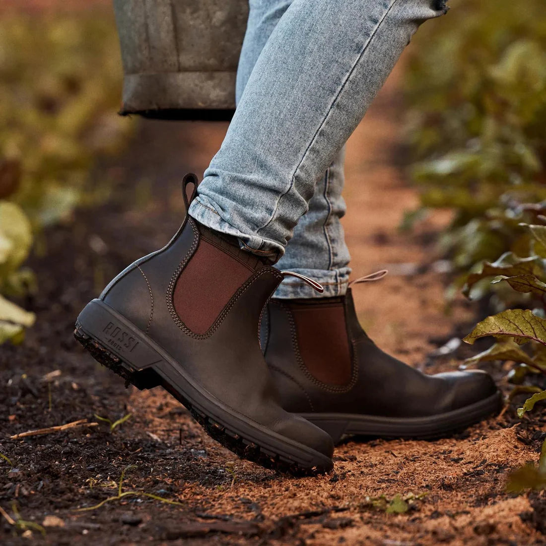 Rossi - 303 Endura Dark Brown Leather Chelsea Boots