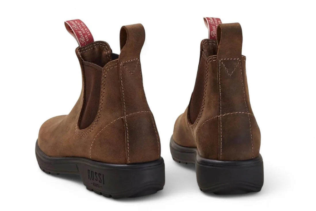 Rossi - 303 Endura Tan Brown Leather Chelsea Boots