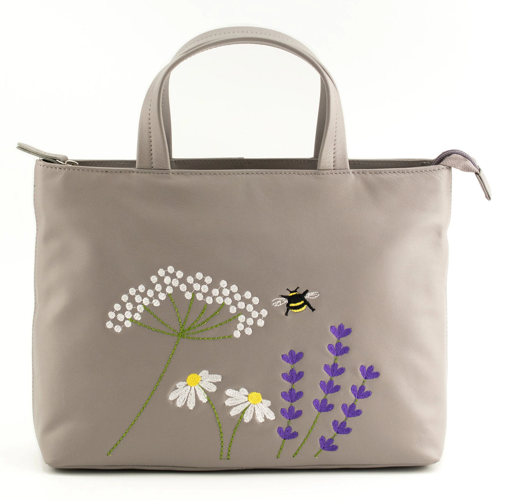 *NEW IN* Mala - Blossom Grey Grab Bag with Detachable Shoulder Strap