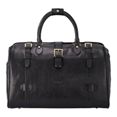 Black Leather Doctors Style Holdall