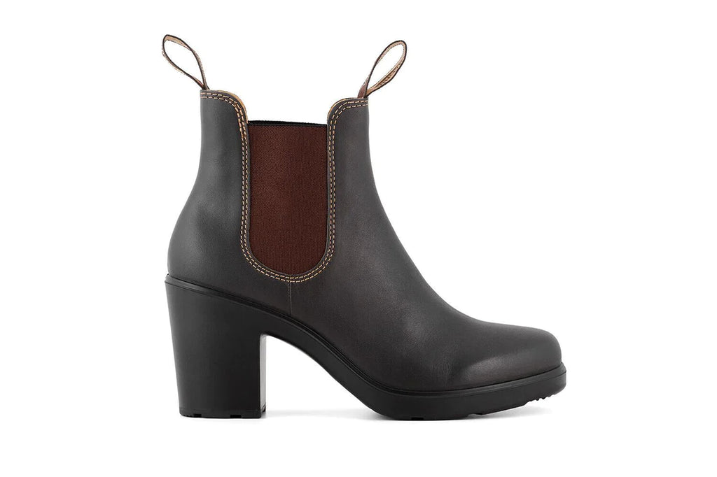 Blundstone - 2366 Stout Brown High Heeled Leather Chelsea Boots