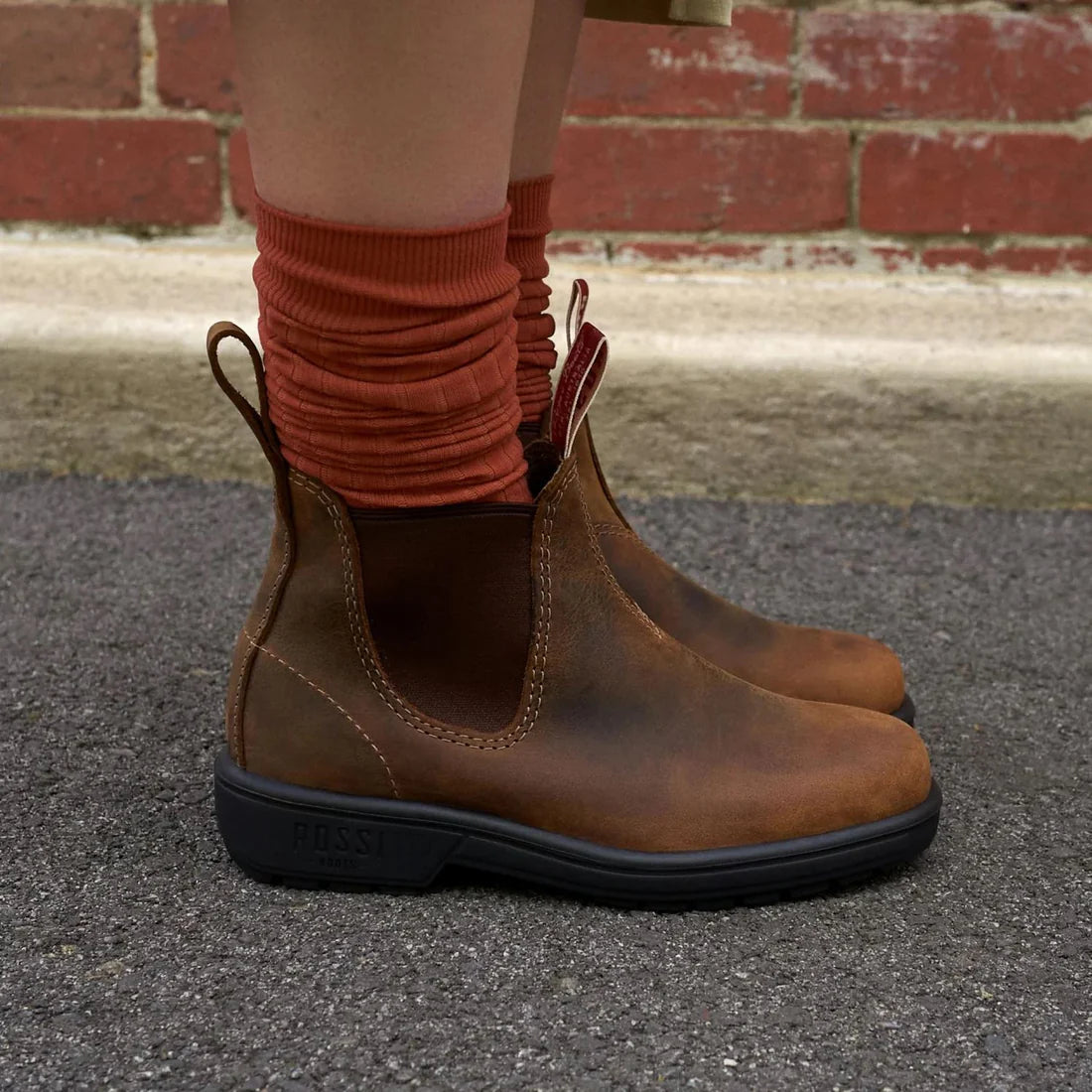 Rossi - 303 Endura Tan Brown Leather Chelsea Boots