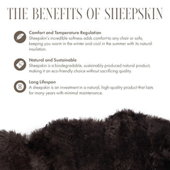 Silky Soft Chocolate Genuine Sheepskin Rug