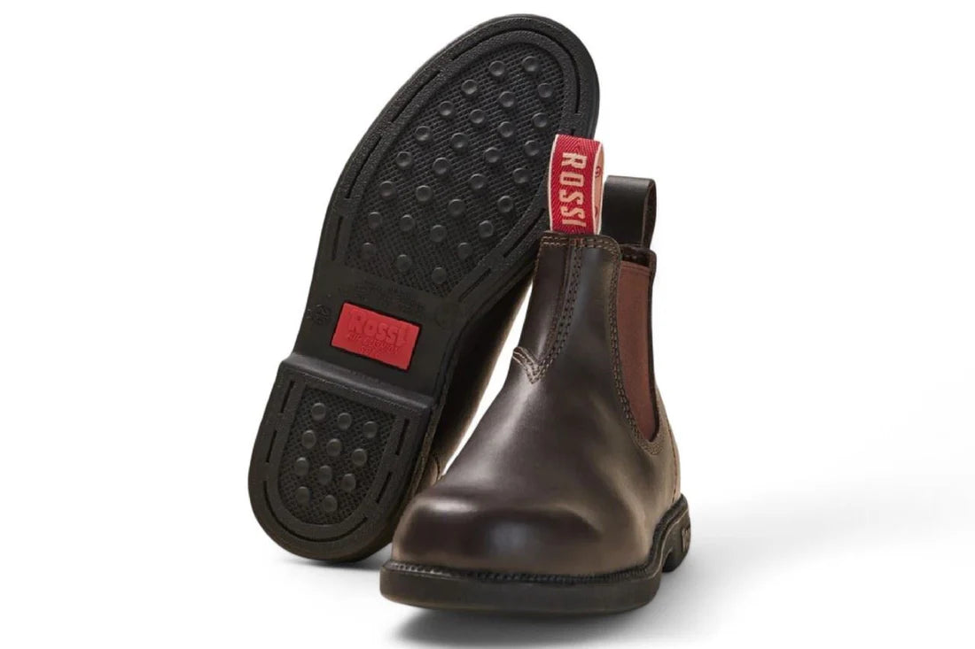 Rossi - 607 Booma Dark Brown Leather Chelsea Boots