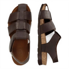 Panama Jack - Men's C1 Stanley Brown Leather Waterproof Sandals