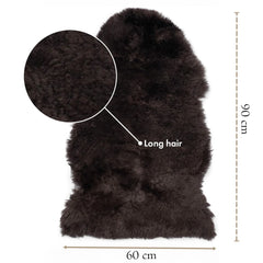 Silky Soft Chocolate Genuine Sheepskin Rug