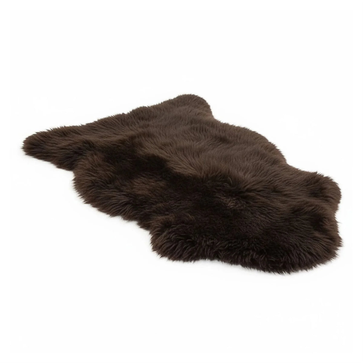 Silky Soft Chocolate Genuine Sheepskin Rug