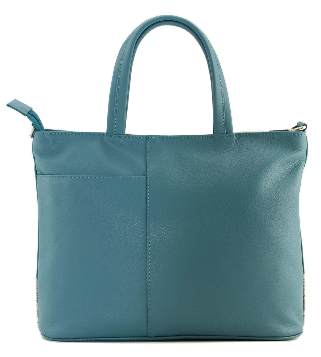 NEW IN* Mala - Bella Family Teal Grab Bag with Detachable Shoulder Strap