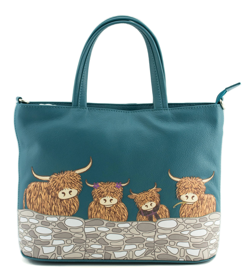 NEW IN* Mala - Bella Family Teal Grab Bag with Detachable Shoulder Strap