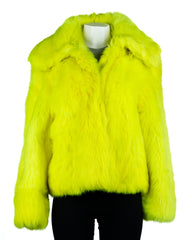 Ladies Vibrant Yellow Toscana Sheepskin Coat: Glenda