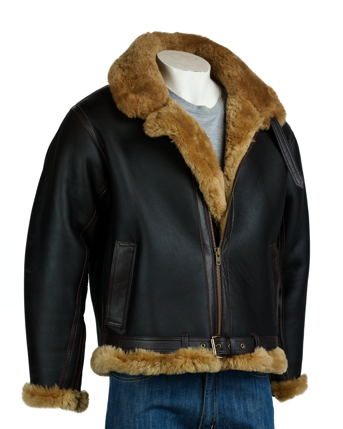 Men's Charm Exclusive Irvin Style Sheepskin Flying Jacket
