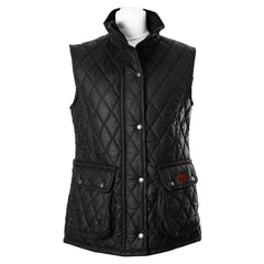 Women's Newbury Waxed Quilted Gilet Black