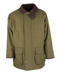 Men's Brampton Raglan Tweed Coat - DARK GREEN