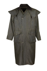 Deluxe Wax Outback Cape - DARK OLIVE