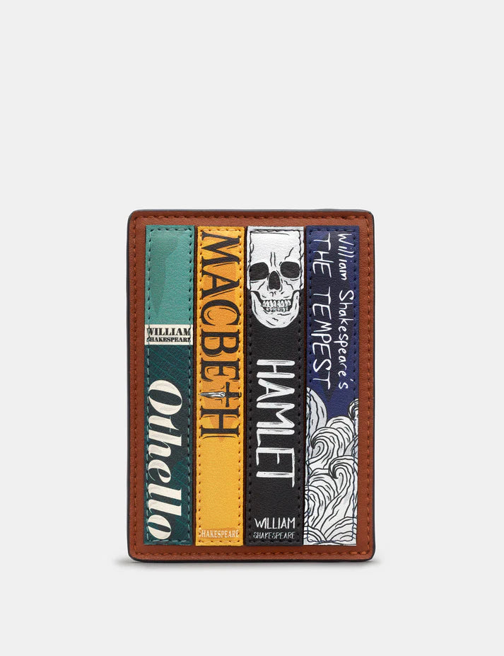 *PRE-ORDER AVAILABLE FOR SUMMER DELIVERY* New Disguise - Vegan Leather Shakespeare Bookworm Card Holder with RFID