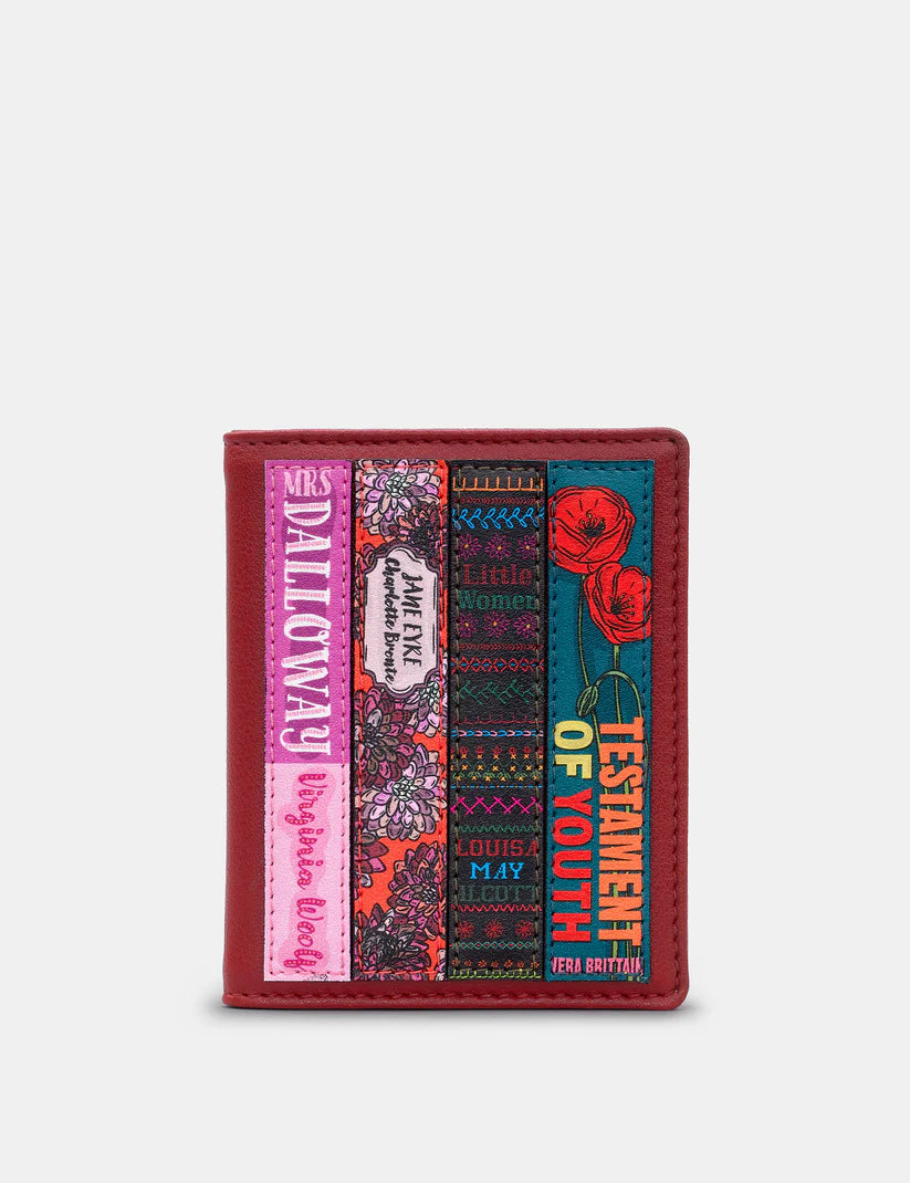 *PRE-ORDER AVAILABLE FOR SUMMER DELIVERY* New Disguise - Vegan Leather Luminary Bookworm Flap Over Card Holder with RFID
