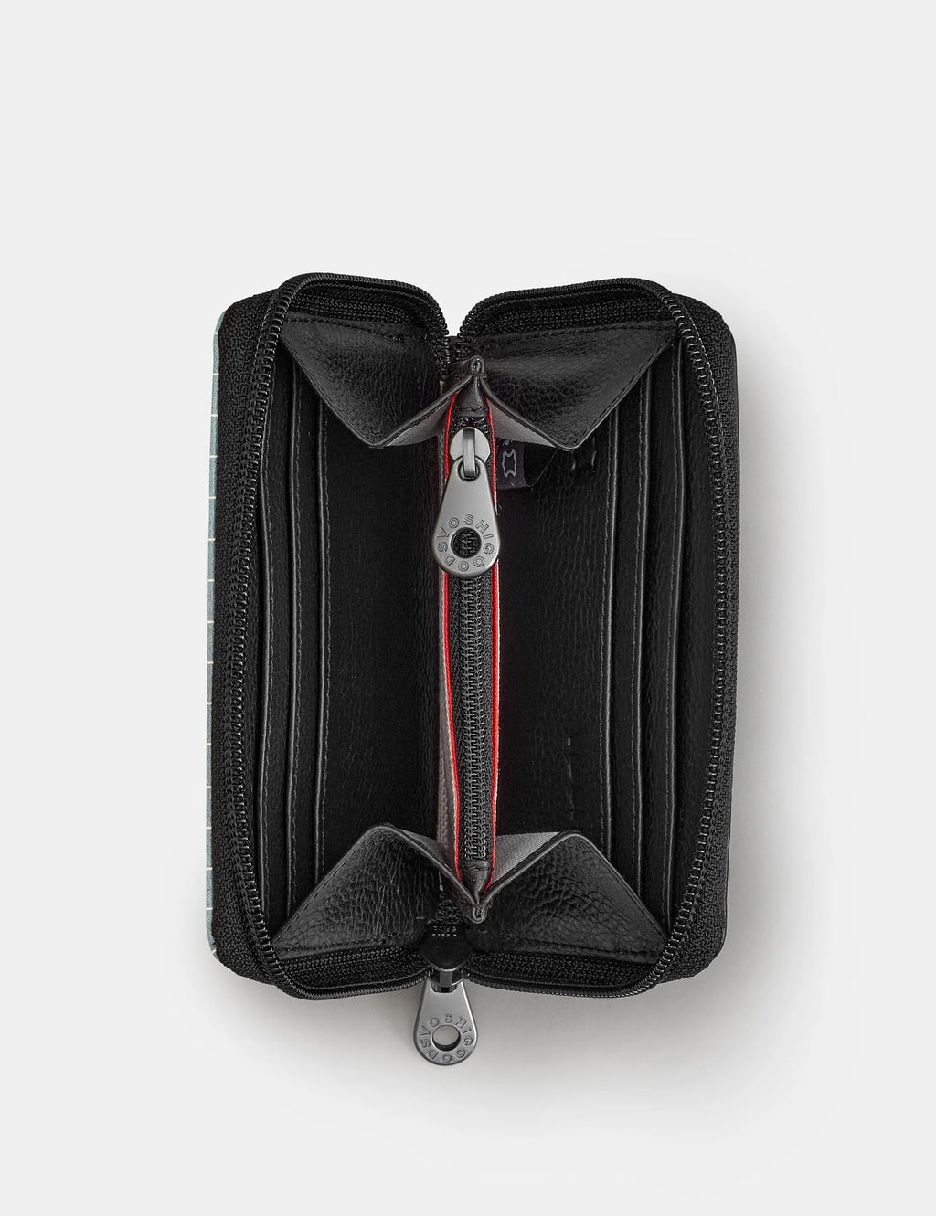 Yoshi - Dickens Bookworm Leather Compact Zip Around Purse RFID