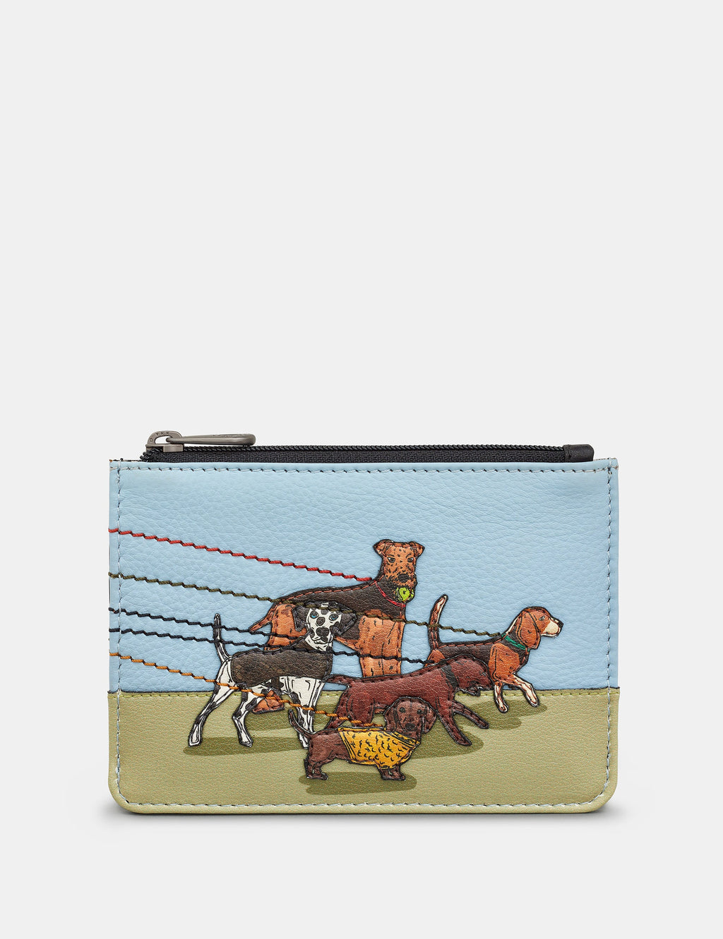 Yoshi - Dog Walk Leather Card & Coin Purse – Leather Jacket Company