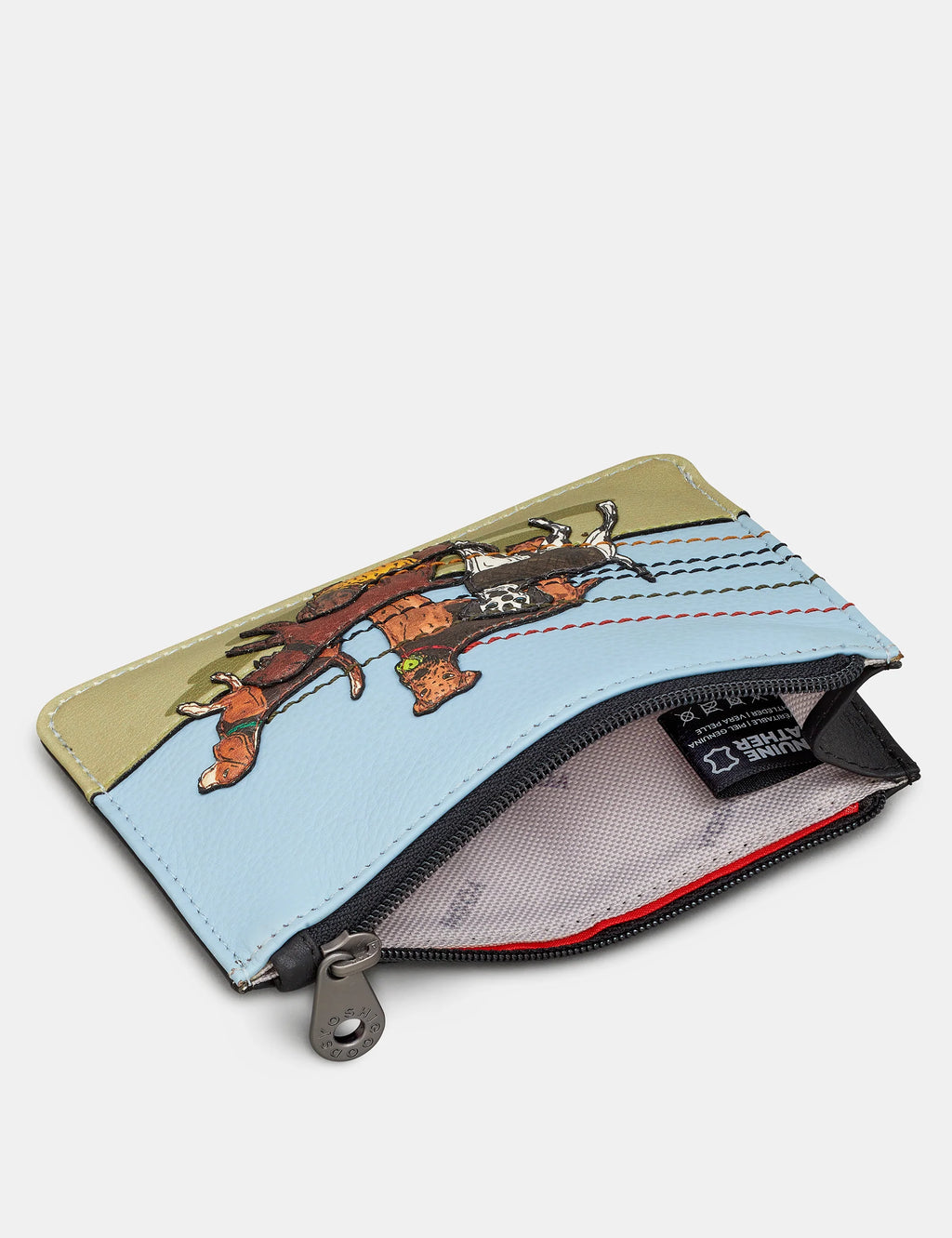 Yoshi - Dog Walk Leather Card & Coin Purse